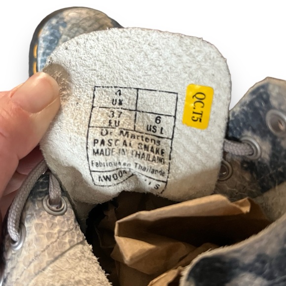 Dr Doc Martens Pascal Snake Boot Size 6 - Picture 10 of 12